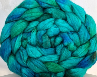 Handpainted Merino/Silk Roving, Top, "Big Sur"