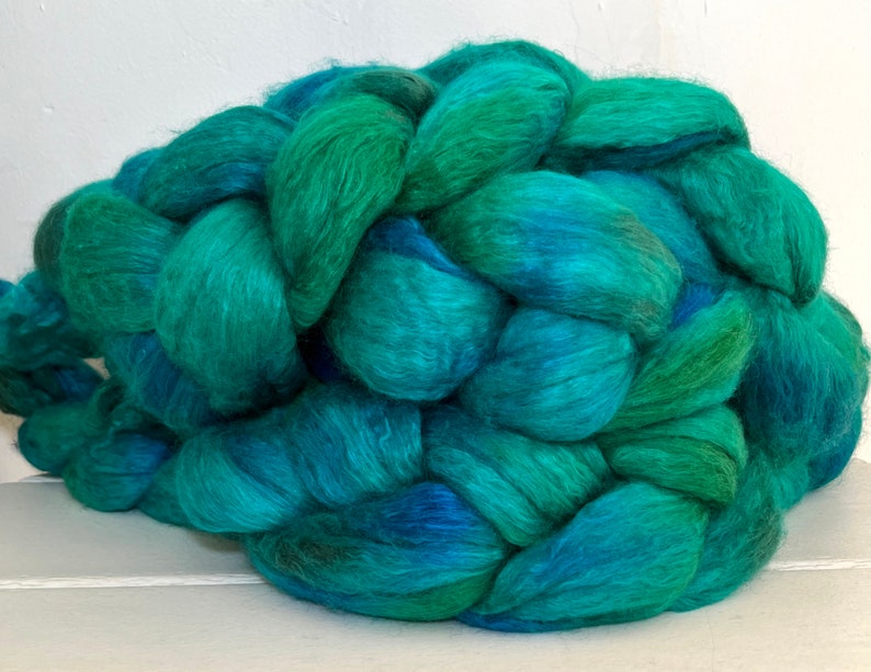 Handpainted Merino/Silk Roving, Top, Big Sur image 6