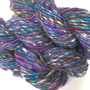 Handspun Yarn, Wool and Sari Silk