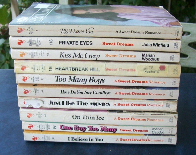 10 Vintage 80's Sweet Dreams Pb Romance Books Etsy