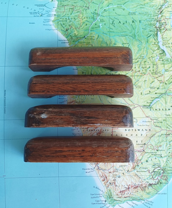 SALE 4 Vintage Rustic Wood Handles W/rounded Edges Etsy