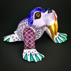 WALRUS Oaxacan Woodcarving, Alebrije, Mexican Folk Art, Oaxaca Mexico