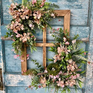Custom Spring Floral Window Frame, 29x23 Spring Floral Window Frame ...