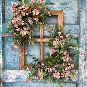 Custom Spring Floral Window Frame, 29x23 Spring Floral Window Frame ...
