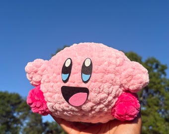 Peluche di Kirby: Amigurumi all'uncinetto, peluche di Kirby fatto a mano