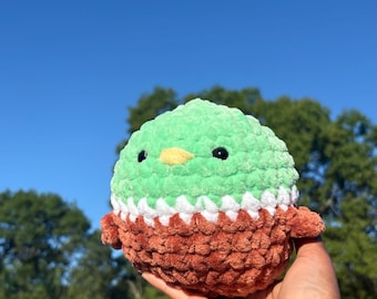 Peluche di anatra selvatica: amigurumi all'uncinetto, anatra di peluche, animale imbottito