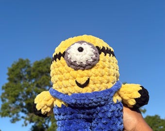 Minion Plushie: Crochet Amigurumi, Handmade Minion Stuffed Animal