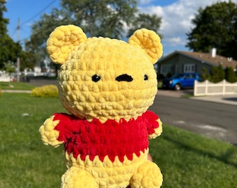 Peluche Winnie the Pooh: Amigurumi all'uncinetto, orsetto di peluche fatto a mano
