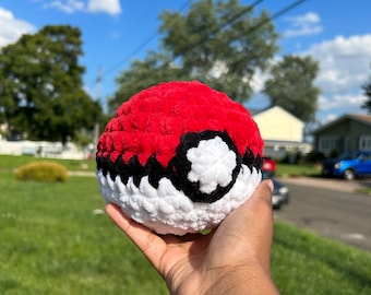 Peluche Pokeball: Amigurumi all'uncinetto, peluche Pokemon fatto a mano
