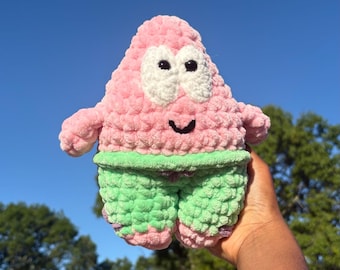 Peluche di Patrick Stella: Amigurumi all'uncinetto, pupazzo di SpongeBob fatto a mano