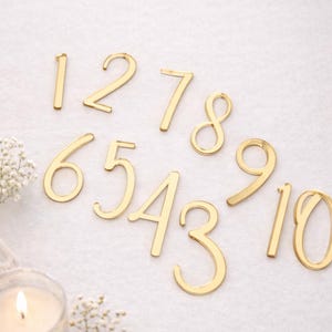 Mirror Acrylic Wedding Table Numbers | DIY Craft, 5.5cm, Self Adhesive