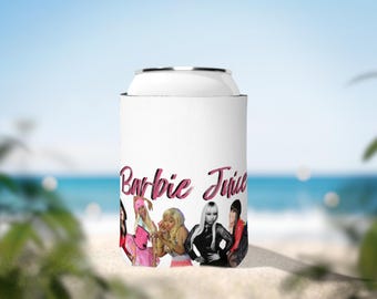 Barbie Juice Can Cooler Sleeve | Nicki Barbz Minaj Rap Music Fan Merch Soda | Sassy | Met Gala Emmys Oscars | Super Bass