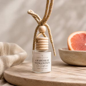 Grapefruit Mangosteen Car Diffuser | Tangy Citrus & Sweet Aroma | Handmade Aromatherapy for Cars
