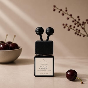 Black Cherry Car Diffuser | Vent Clip | Sweet Boozy Fragrance | 10 ml