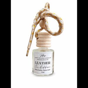 Leather Car Diffuser - 8ml | Rich, Earthy, Musk & Bold Scent | Long-Lasting Car Fragrance image 4