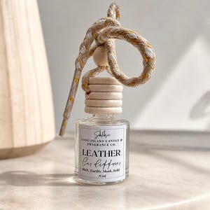 Leather Car Diffuser - 8ml | Rich, Earthy, Musk & Bold Scent | Long-Lasting Car Fragrance image 5