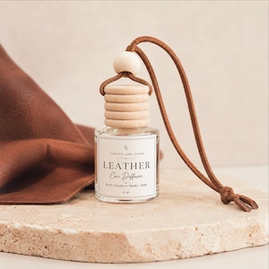 Leather Car Air Diffuser | Rich Earthy Musky Scent (8 ml)
