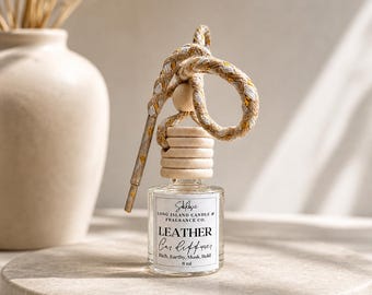 Leather Car Diffuser - 8ml | Rich, Earthy, Musk & Bold Scent | Long-Lasting Car Fragrance
