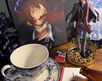 Osamu Dazai 8 x 10 Canvas - Bungo Stray Dogs Fanart **Free Shipping**