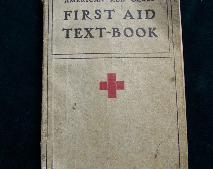 Vintage 1933 American RED CROSS First Aid Text Book Paper Back Etsy