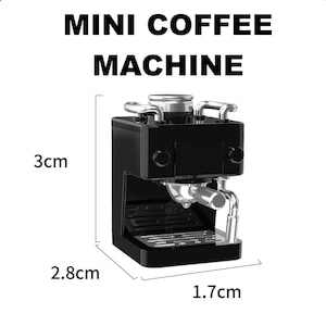 Super süße realistische Mini-Kaffeemaschine Mini-Kaffeemaschine Mini Gerät Miniatur Kinderspielzeug Puppenhaus-Puppe prop