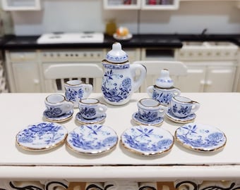 15pcs set super cute mini porcelain tea cup set ceramic teapot set miniature tableware dollhouse tea party kids toys dollhouse doll prop
