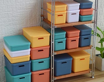 miniature storage sets mini stackable storage boxes with lids miniature container set for dollhouse storage for doll clothes doll prop