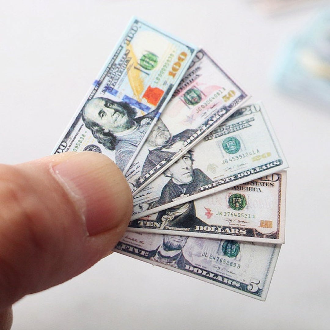 15 Mini Dollar Bills for 1 Dollar Mini Dollar Store Cute Fake Dollar ...
