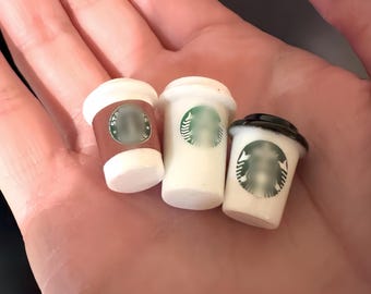 2pcs set mini dollar store super cute mini tiny coffee cups miniature latte realistic miniature craft supplies kids toys mini sippy cup