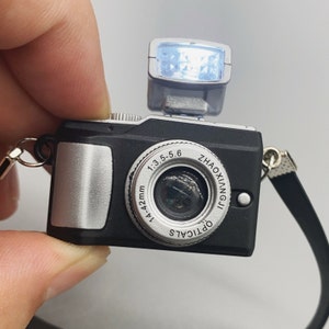 Echte Taschenlampe mini shop super süße mini Fake Kamera realistisch Miniatur Basteln Kinder Spielzeug Puppenhaus Requisiten