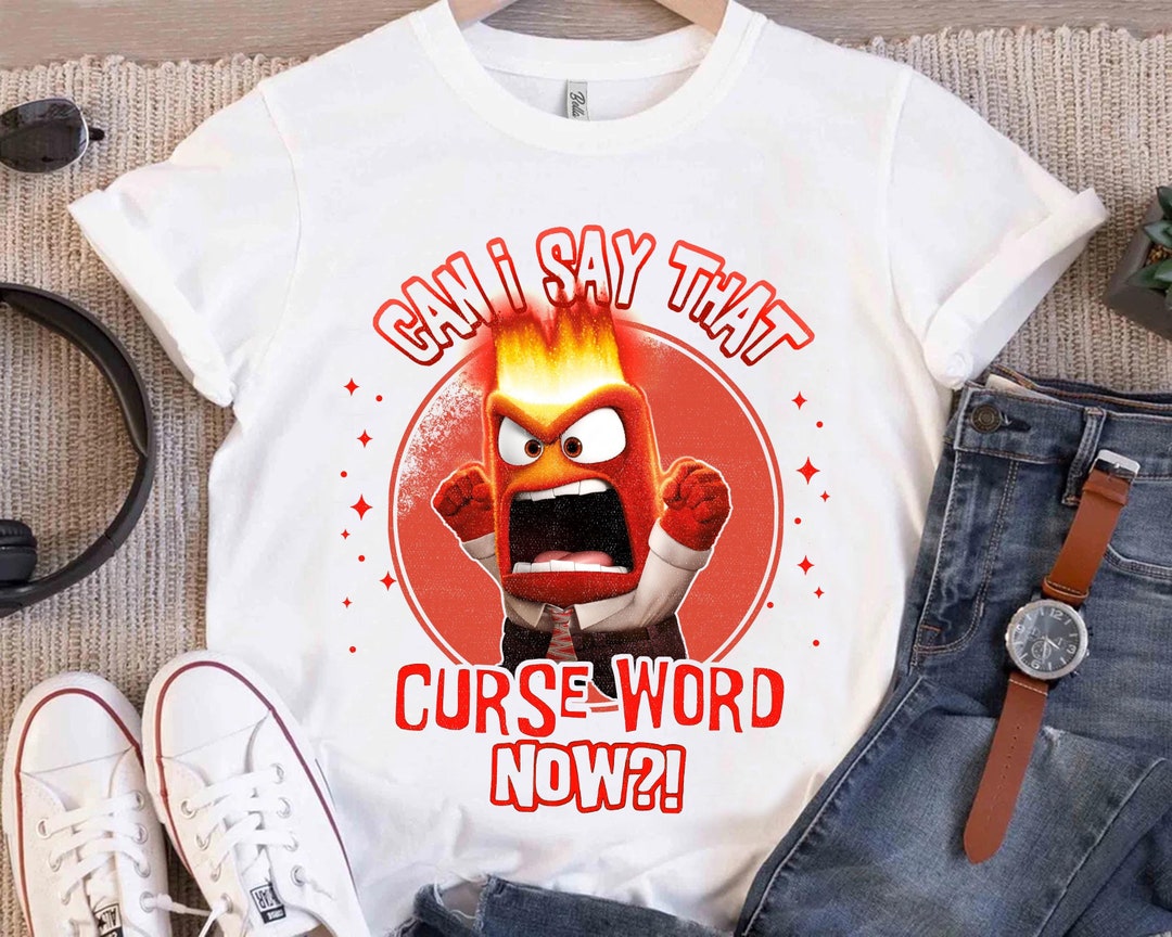 Disney Pixar Inside Out Anger Curse Word T-shirt, Joy, Anger, Sadness ...