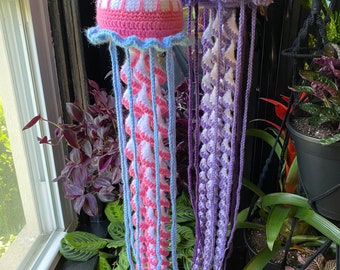 Handmade Crochet Jellyfish | Plush | Stuffed Animal