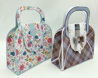 3D Bolsa de Metal Corte Die Sacola Feminina Conjunto de Corte Die Scrapbook Estêncil Modelo Relevo DIY Papel Artesanato Presente Dia das Mães Decoração de Casa
