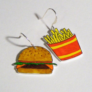 Cheeseburger and Fries Earrings image 2