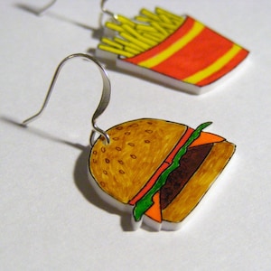 Cheeseburger and Fries Earrings image 1