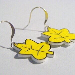 Fall Leaves plastic earrings