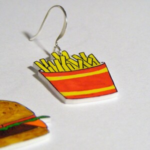 Cheeseburger and Fries Earrings image 3