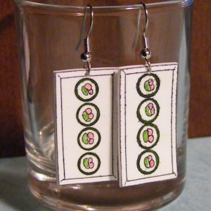 Sushi Plate plastic earrings