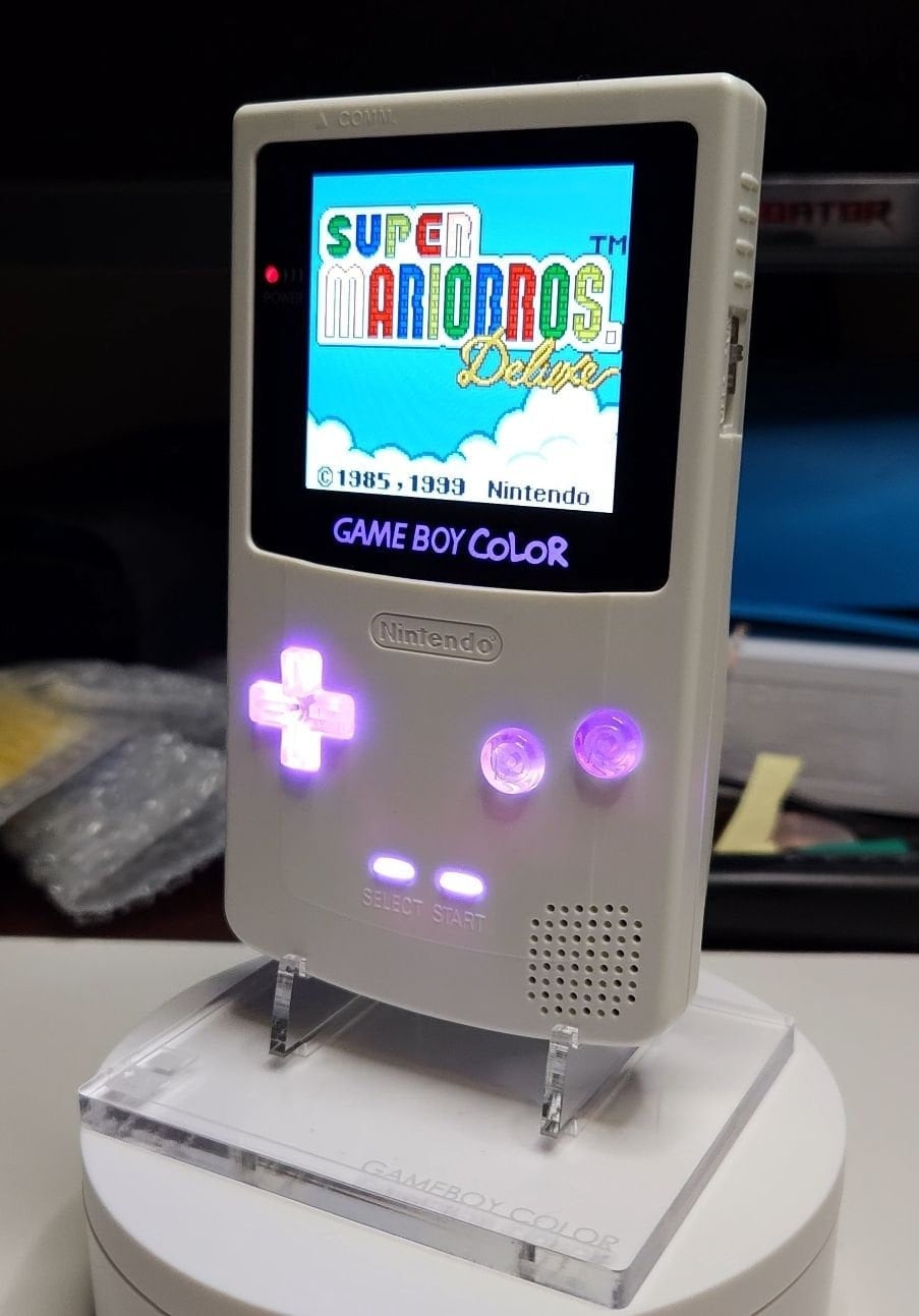 Custom Rechargeable Gameboy Color With OLED Screen Etsy