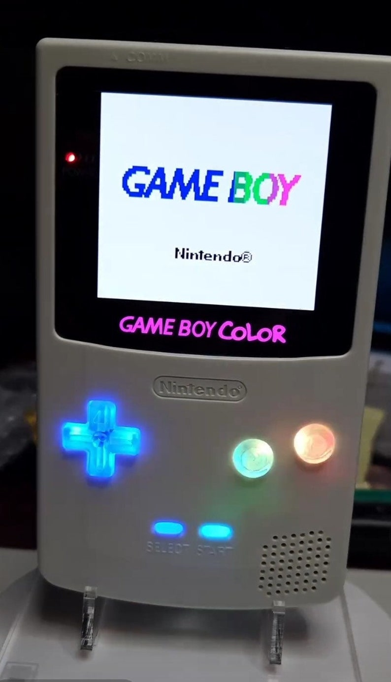 Custom Rechargeable Gameboy Color With OLED Screen Etsy