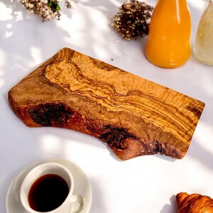 Personalized Olive Wood Cheese Board: Engraved Charcuterie Serving Platter