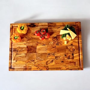 Personalized Olive Wood Cutting Board: Rustic Kitchen Cheese Board
