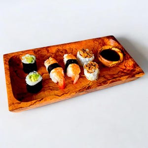 Olive Wood Rectangular Dish | Rustic Serving Tray | Handmade Wooden Snack Bowl | Natural Olive Wood Decor | Wood Serving Tray