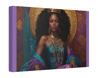 Regal Majesty- The Queen of Sheba on her Throne