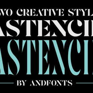 Astencil – Fuente de esténcil urbano | Tipografía Serif Industrial | Carteles de música grunge, arte callejero y titulares de revistas | Estilo distorsionado | OTF