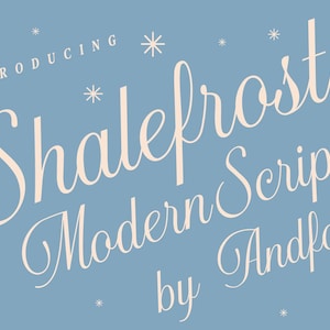 Shalefrost Nova: Fonte de Caligrafia