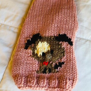 XS Handmade Dog Sweater Hand Knit Floppy Ears Doggie Design