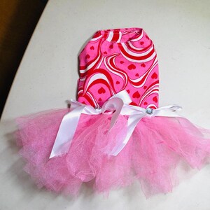 XXS Harness Dress Pink Cotton Puppy Dress