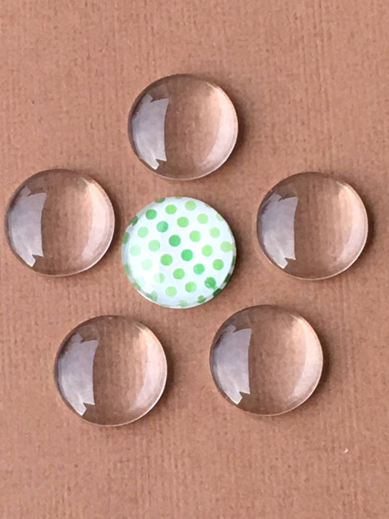 matching glass domes 2 round 15mm pendant setting trays for cabochons pictures