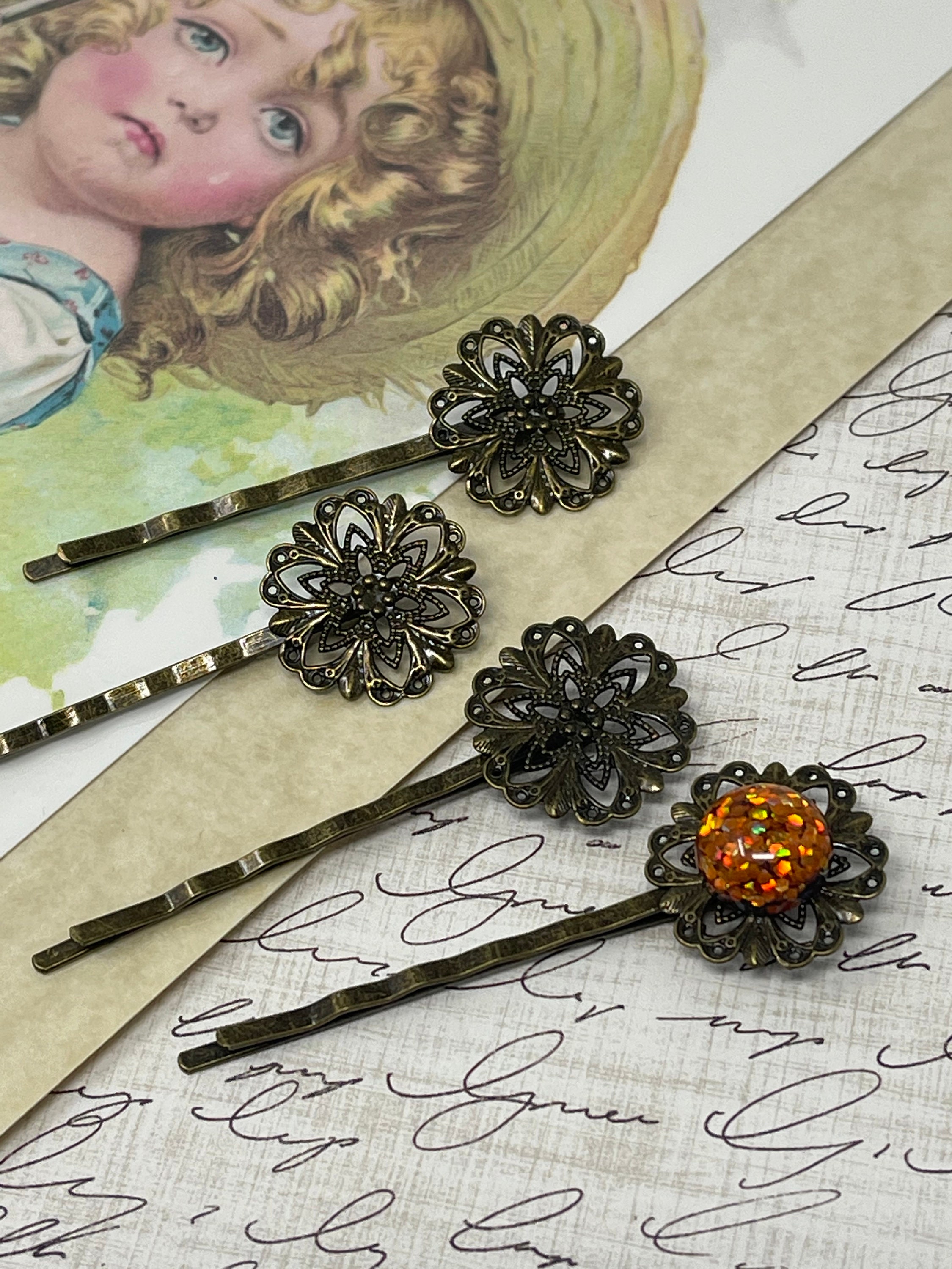 Filigree Hair Pin - Etsy display picture 2